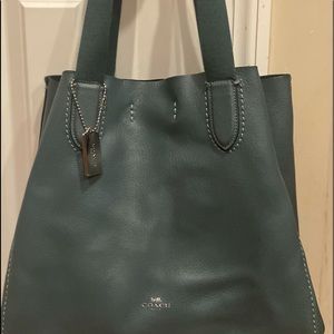 Coach Derby Tote Blue/Green